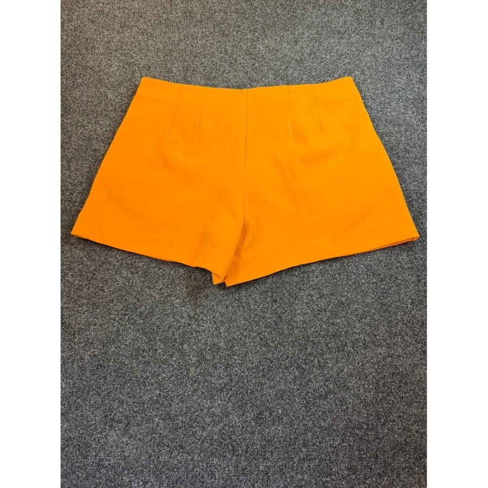 Bright Orange High Waisted Tailored Shorts with Pockets Women Size 14 - Picture 6 of 9